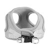 Hip Doggie HD-6EZMGY-XL Sport Mesh Grey EZ Reflective Harness Vest