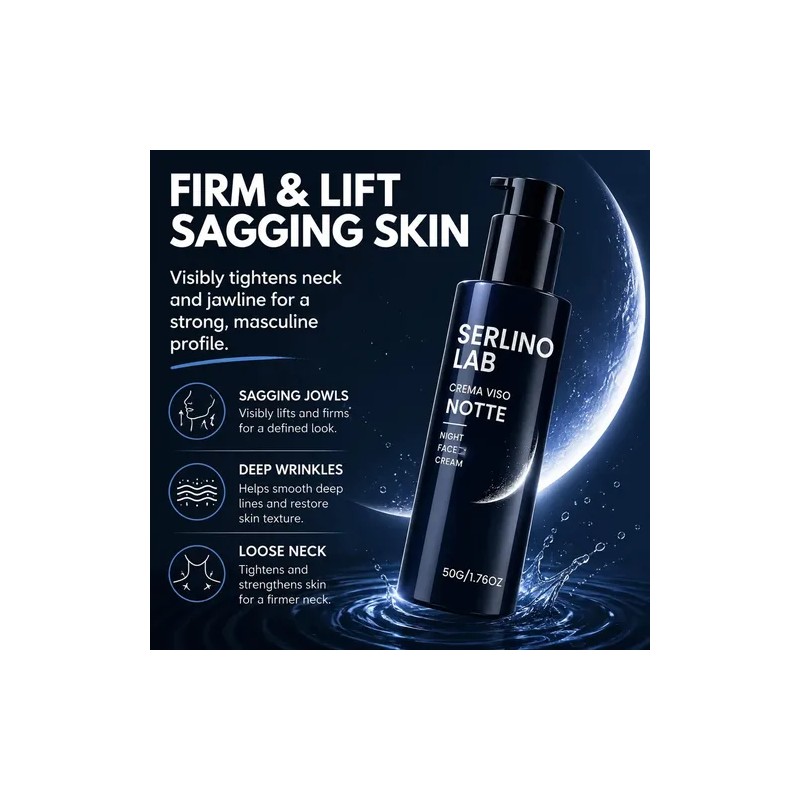 1pcsserlino Lab For Men Crema Facial Noche