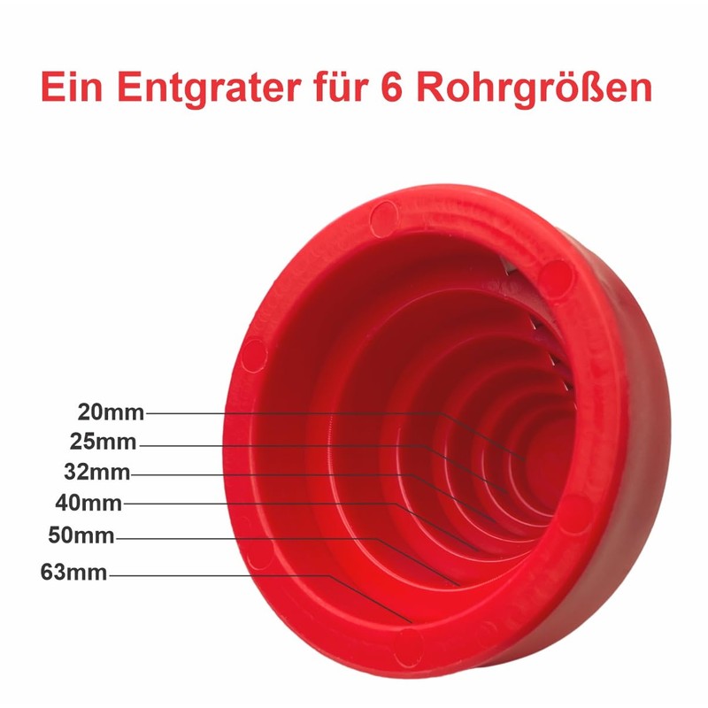 SmartProduct Plastic Pipe Chamfer Tool - Pipe Deburring Tool for