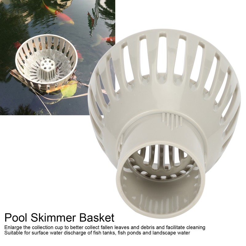 Pool Skimmer Basket Plastic Swimming Pool Filter Debris Leaf Collector