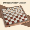 MerryPony Wooden Chess Set for Adults & Kids, 15" Foldable
