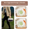 Fruit Washing Bowl with Strainer and Lid with Handle, Portable