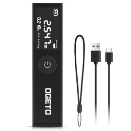 Laser Rangefinder, Ogeto Laser Rangefinder with LCD Backlight, 99 Datasets, M/In/Ft, Electronic Angle, Pythagoras/Distance/Area/Volume Measurements (30 m)