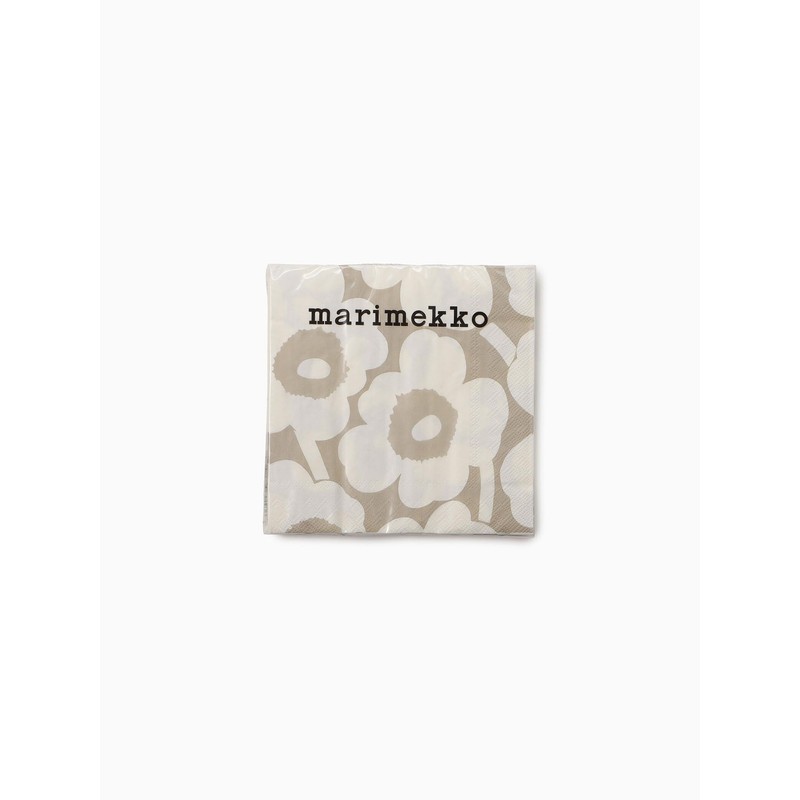 [marimekko] Unikko Women's Lunch Napkins, 33X33 52_1_5273552658 F, Light Gray