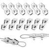 Flintronic 12PCS M3 Wire Rope Clamp, 304 Stainless Steel Wire