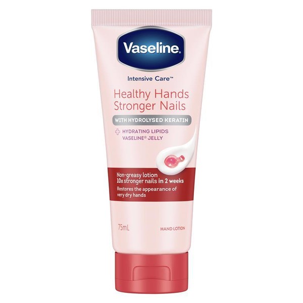 Vaseline Intensive Care Hand Cream Healthy Hands Stronger Nails 75ml