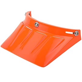 Chern Yueh Retro 3-Snap Long Duck Visor for Motorcycle Helmets (Orange)