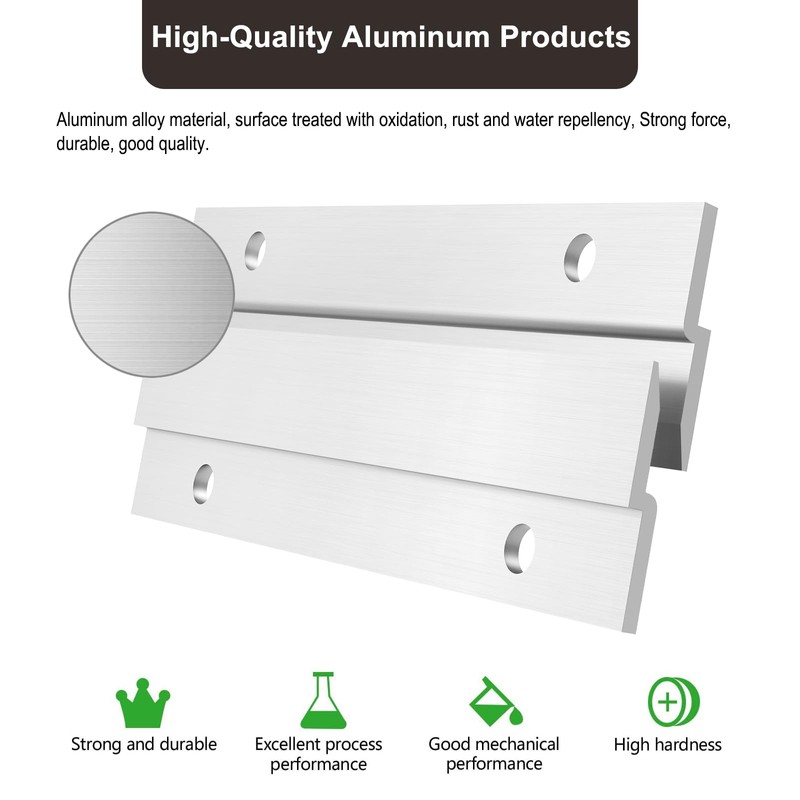 French Cleat Picture Hanger, Aluminum Z Hanger Interlocking Wall Mounting
