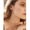ChicSilver Ruby Earrings for Women 925 sterling Silver July Birthstone