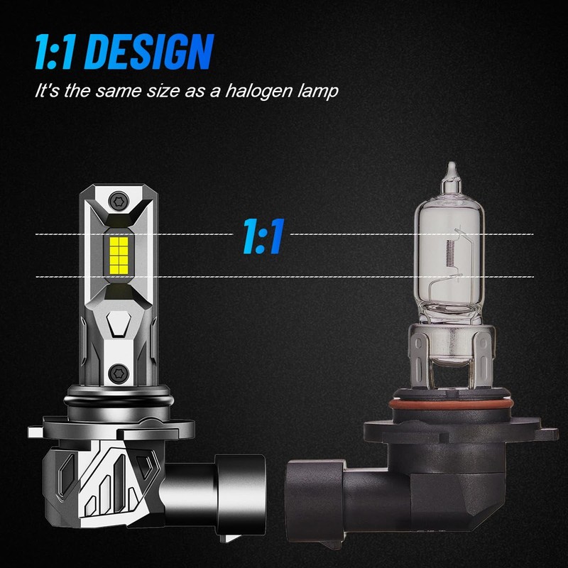 NOVSIGHT H10 9145 LED Fog Light - 1:1 Mini Size,16000LM