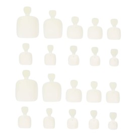 FRCOLOR Pcs Press Nail Tips Almond Nail Art Toenail Decals Diy Pedicure Toe Decoration for Women Men Boys and Girls