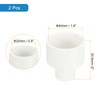 sourcing map 2 Pcs UPVC Reducer Pipe Fitting, 1-1/4"x1/2" PVC