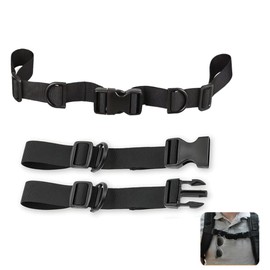 Koprek 2-Pack Adjustable Backpack Chest Strap – Quick Release Sternum Chest Strap for Backpack with Slide D-Ring, Universal Fit for Backpacks