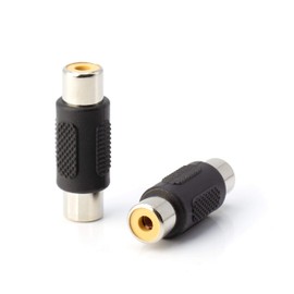 THE CIMPLE CO - RCA Adapter, Female to Female Coupler, Barrel Connector Extender, RCA Cable Union for Audio, Video, S/PDIF, Subwoofer, Phono, Composite, Component, & More, 10 Pack