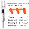 12 Pack X Lighted Nocks Universal Fit for Arrows with