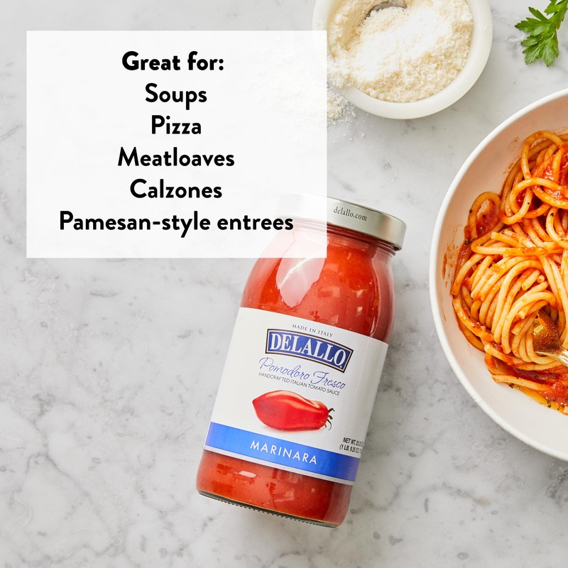 DeLallo Pomodoro Fresco Marinara Sauce, Handcrafted in Small Batches, All