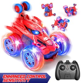Spider Remote Control Car, Gesture Sensing RC Stunt Car, Double Sided Race Car with LED Light, 360° Rotating RC Drift Car, 4WD Rechargeable RC Stunt Car, outdoorfun:_Rotating Car