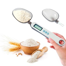 Avilia Digital Kitchen Scales with Integrated Spoon - Advanced Precision and Versatility: Spoon Digital Scale for Measuring Grams - Capacity up to 300g
