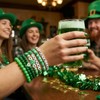 SHINUS BOHO St.Patrick's Day Green Beaded Bracelet for Women Men