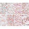 KZBTRBT 8 Sheets Valentine's Day Nail Art Stickers Decals,3D Self-Adhesive