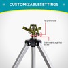 Impact Sprinkler Head on Tripod Base, Heavy Duty Lawn Sprinklers,