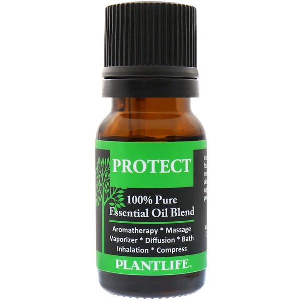 Plantlife Protect Aromatherapy Essential Oil Blend - Straight from The Plant 100% Pure Therapeutic Grade - No Additives or Fillers - Made in California 10 ml