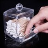 SagaSave Cotton Buds Dispenser Acrylic Makeup Organiser Bathroom Storage Cotton