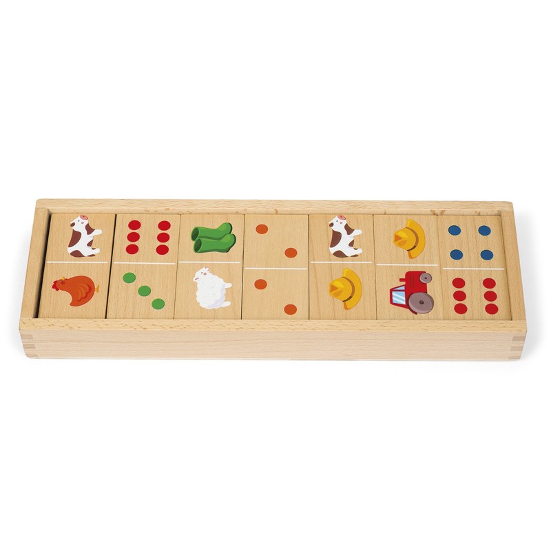 Janod Barnyard Dominoes (28 Pieces)