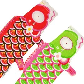 Madame MO Organic Cotton KOINOBORI Koinobori Mini Akai 45cm