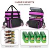 LOKASS Lunch Box for Women/Men-16L-Insulated Lunch Bag, Expandable Double-layer Leakproof