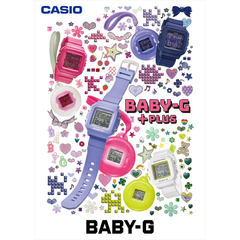 Casio BGD-10K BABY-G+PLUS Watch, purple, Fashion