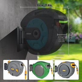 YedZen Hosepipe Cover for Garden Hozelock Hose Reel Auto Reel 2595 0000, 600D Oxford Cloth PU Waterproof Hosepipes Cover