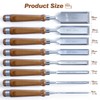 10 Pieces Wood Chisel Set, 1/4"~2" Woodworking Chisel Kit with