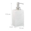 Relaxdays Soap Dispenser 200ml Refillable Bathroom Toilet Kitchen Liquid Soap