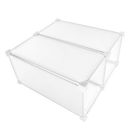 Ciieeo Freezer Organizer Dividers Shelves Refrigerator Fridge Freezer Shelf Dividers Freezer Dividers Freezer Organizer Bins for Meat Freezer Baskets Freezer Containers White Pp