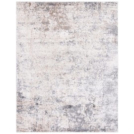 SAFAVIEH Area Rug 8x10 - Aston Collection - Large - Ivory & Grey, Modern Abstract Design, Non-Shedding & Easy Cleaning, Ideal for Living Room, Bedroom, Office, Dining Space (ASN705A)