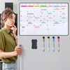 POPRUN POPRUN Abwischbar Magnetisch Monatsplaner/Wochenplaner Whiteboard Magnettafel Kühlschrank, Familienplaner,Planungstafel,Monatskalender,Memoboard,Terminplaner 42