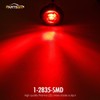 Partsam 10x 3/4" Mini Round Red Led Side Marker Lights