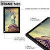 skyDrama 100% Solid Wood 6x10 Picture Frame, Black Frame for