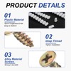 sourcing map 100Pcs 5.9x8.5mm Plastic Hinge Dowel Inserts with M4
