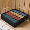DIMJ Storage Boxes for Socks, 24 Cell Drawer Organiser, Foldable