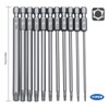 100mm Torx Screwdriver Bit Sets, 11pcs Star Magnetic Screwdriver Bits