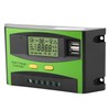 PWM Smart Dual USB Solar Panel Charge Controller Regulator LCD