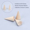 FINGERINSPIRE 30 Pcs Wood Cone Ring Holder Finger Jewelry Display