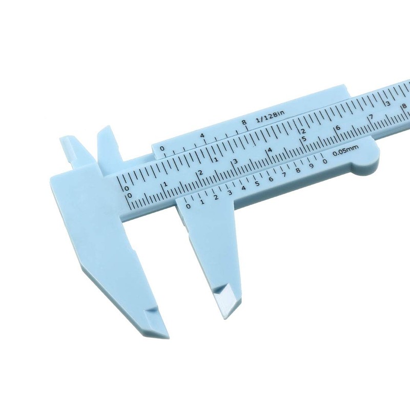 uxcell Vernier Caliper 150mm Mini Double Scale Plastic Metal Ruler