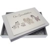 White Cotton Cards Our Grandchildren Silver Toys Tiny Album