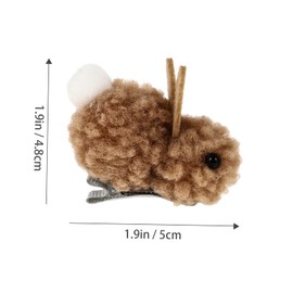 OATIPHO 5Pcs Plush Rabbit Hair Clips Soft Bunny Barrettes for Girls Cute Hair Accessories for Toddlers for Dress-Up and Everyday Use