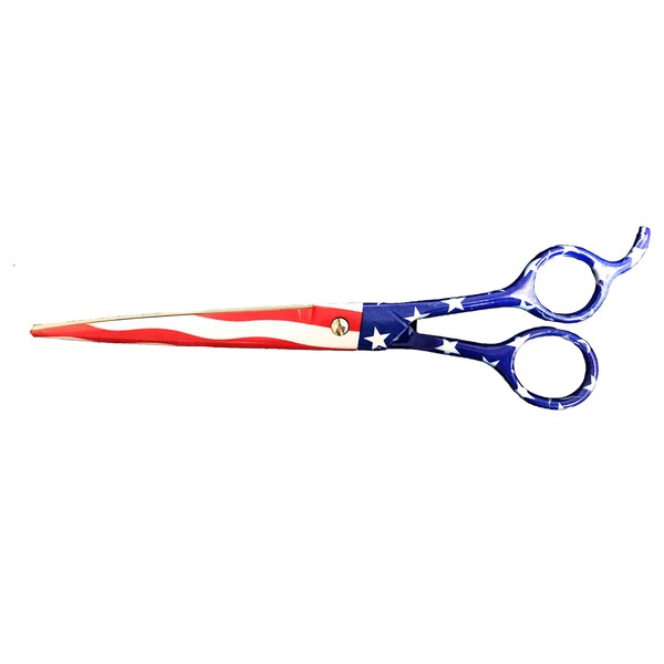 USA Flag 8.5" Professional Hair Cutting Shear for Barbers & Stylists …