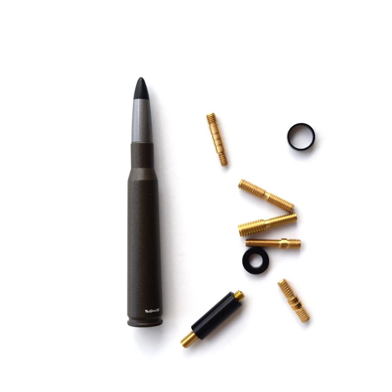 vms racing BRONZE 50 CALIBER BULLET STUBBY ANTENNA FOR 95-16