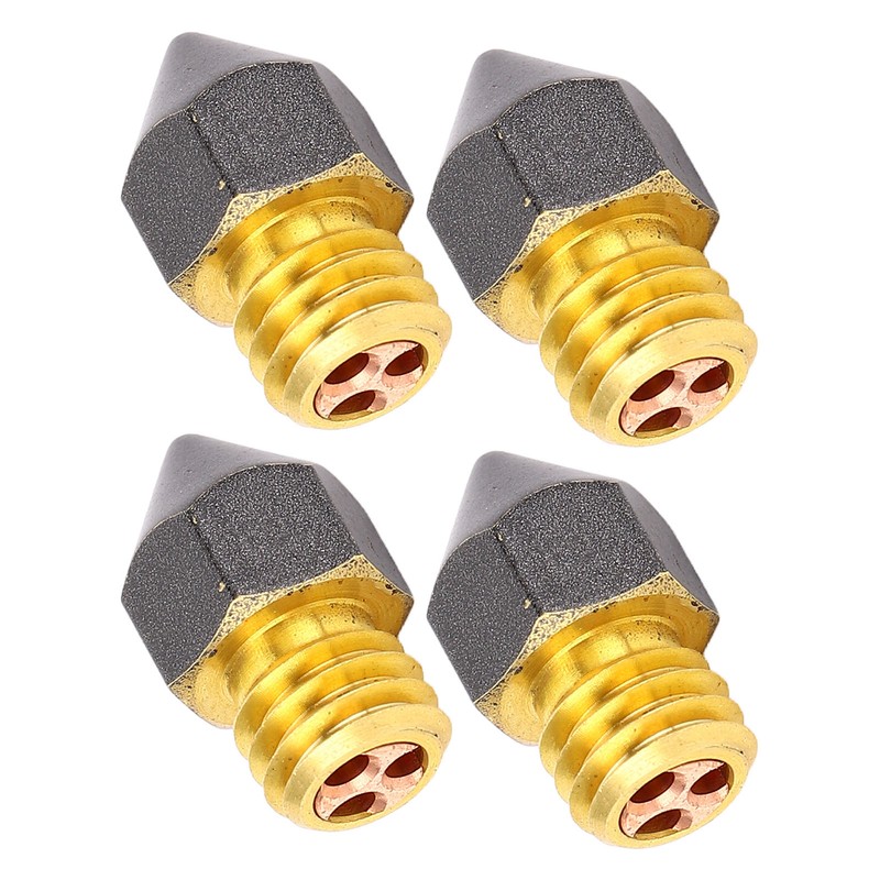 4 Pcs 3D Printer Nozzles Three Hole High Flow Fast